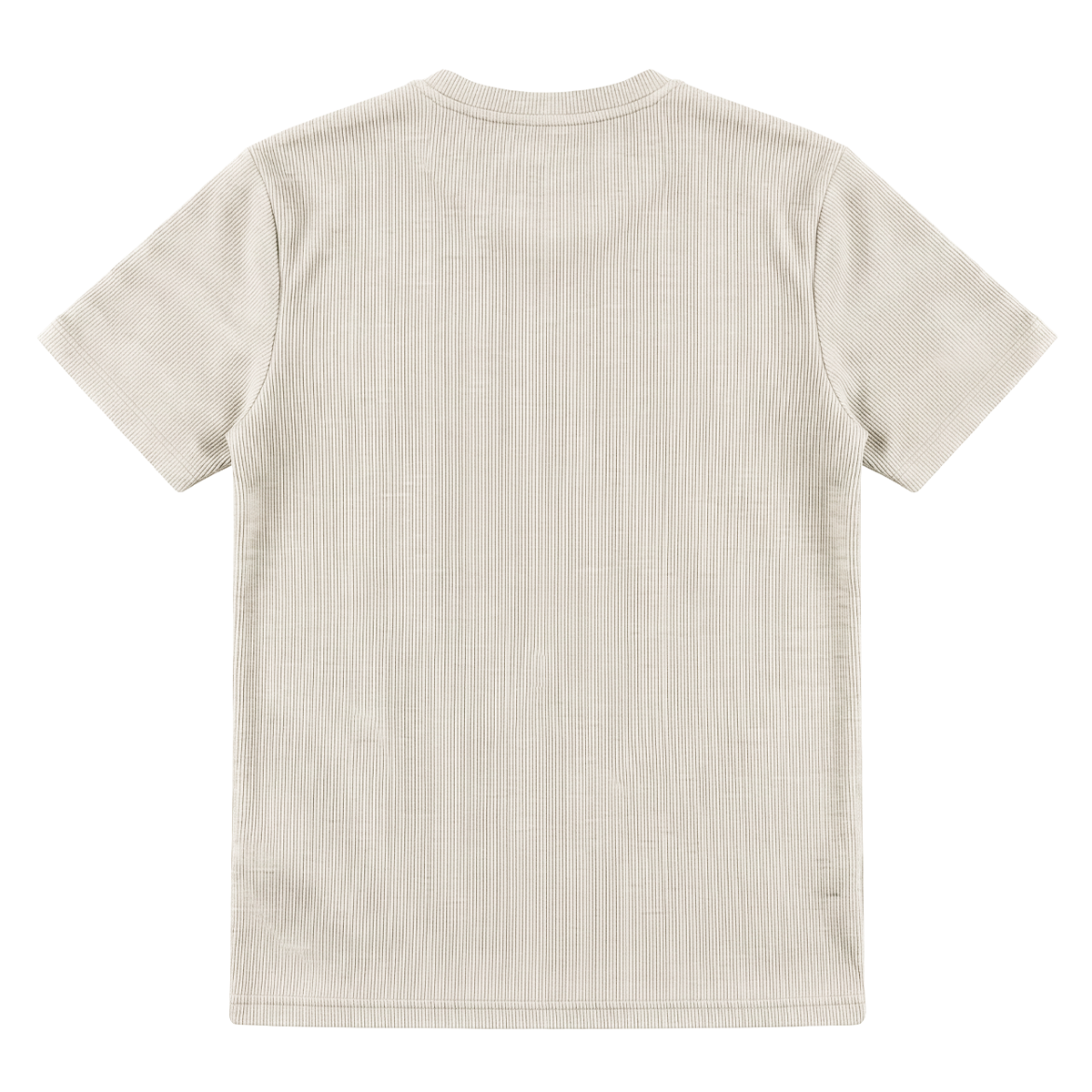 Camiseta de punto waffle para hombre color crema