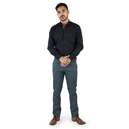 Men's Slim Fit Casual Long Sleeve Dress Shirt