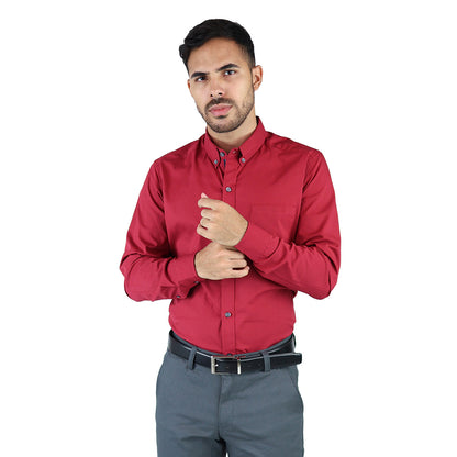 Men's Slim Fit Casual Long Sleeve Dress Shirt