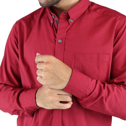 Men's Slim Fit Casual Long Sleeve Dress Shirt