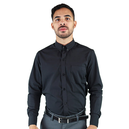 Men's Slim Fit Casual Long Sleeve Dress Shirt