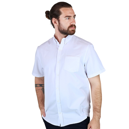 Camisa Manga Corta Corte Regular Con Textura Para Hombre