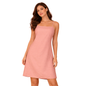 Women's Short Casual Fresh and Elegant Rose Pink Strappy Dress