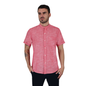 Camisa Manga Corta Look De Lino Cuello Mao Para Hombre
