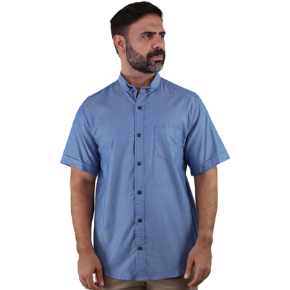 Camisa de Vestir Casual Uniforme Manga para Hombre