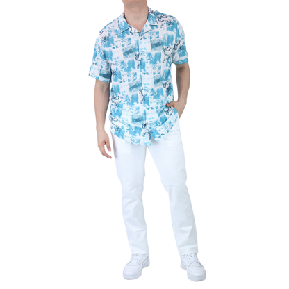 Pantalón Blanco Slim Fit De Gabardina De Algodón Para Caballero