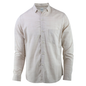 Camisa Slim Fit Manga Larga Color Caqui Para Hombre