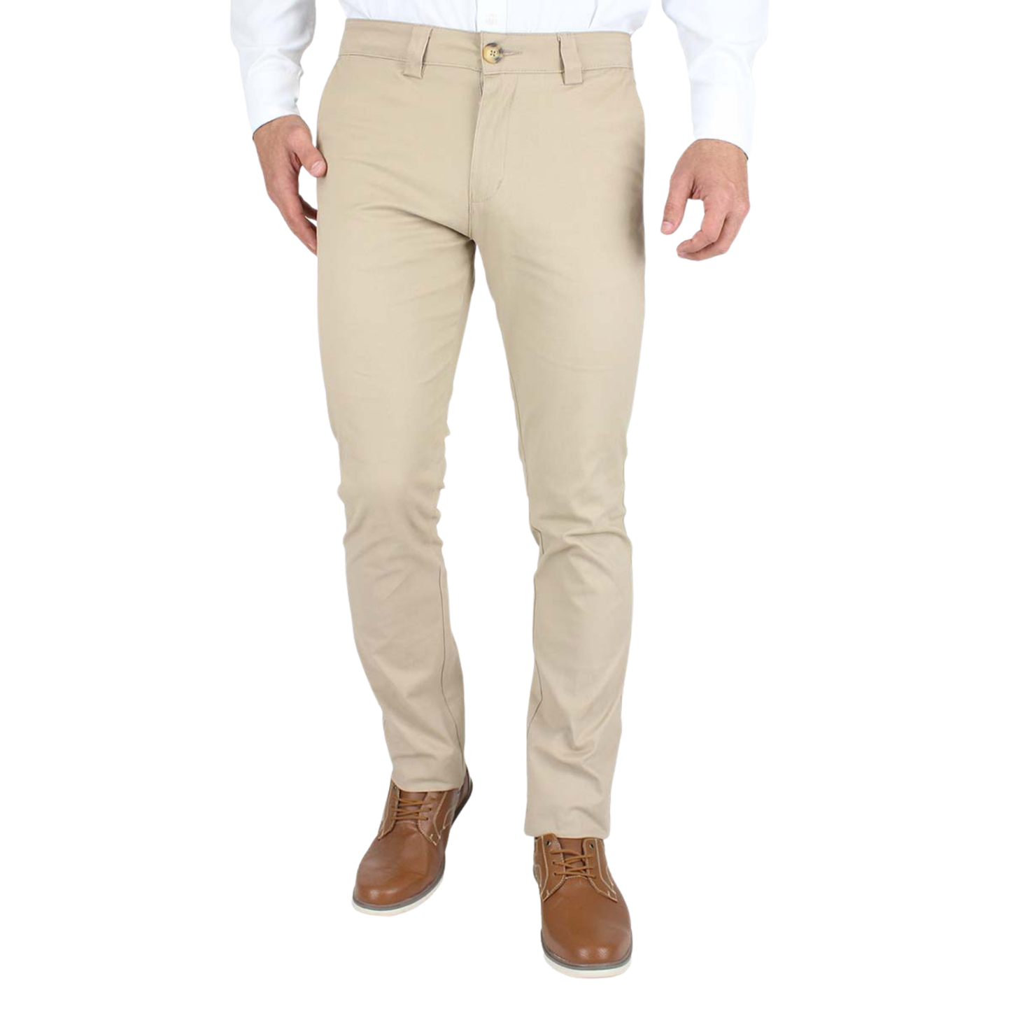 Men's Cotton Chino Pants in Khaki