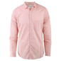 Men's Slim Fit Melon-Colored Long-Sleeve Italian Collar Dress Shirt