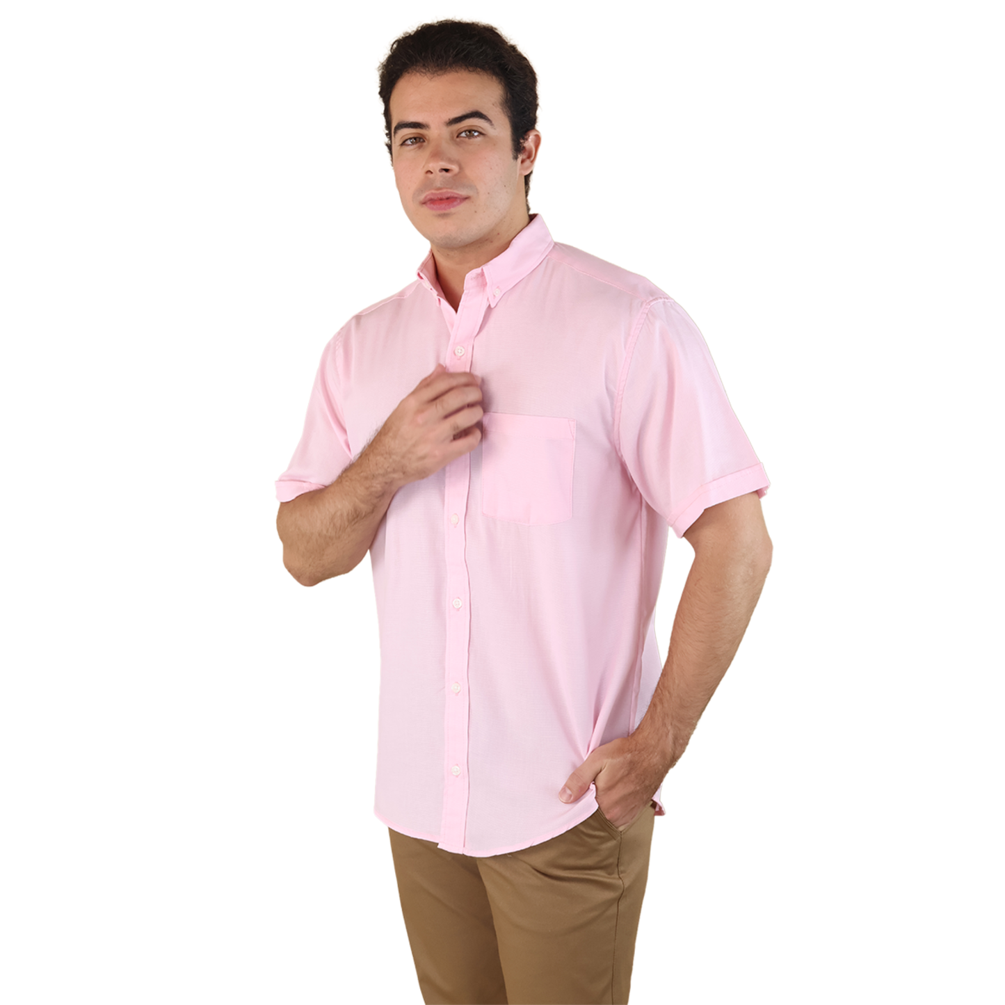 Camisa de Vestir Casual Uniforme Manga para Hombre