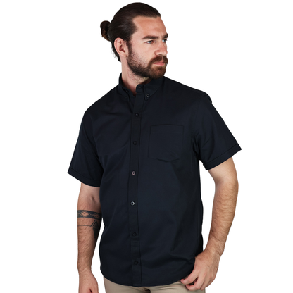 Camisa Manga Corta Corte Regular Con Textura Para Hombre