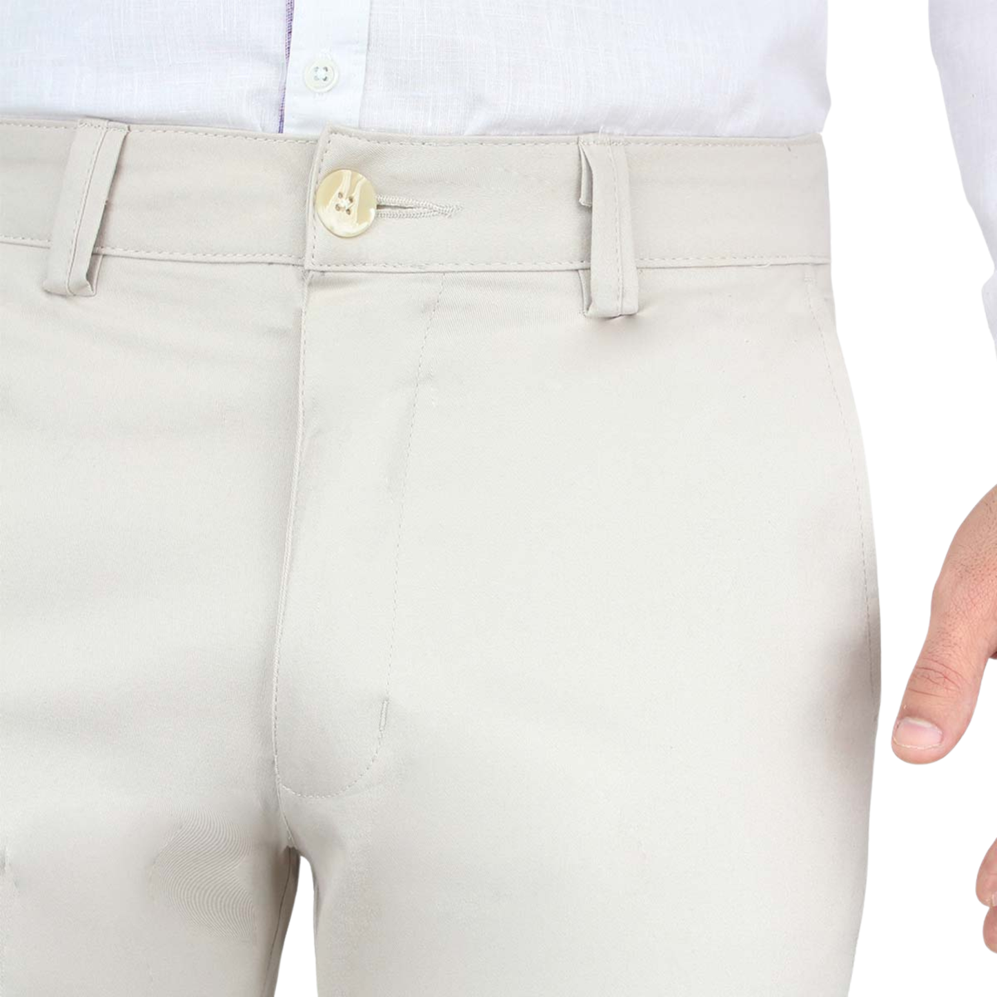 Men's Regular Stretch Sand Dress Pants With Pockets