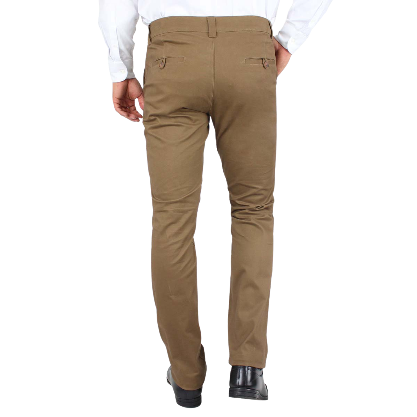Pantalón Color Camel Slim Fit Stretch Para Hombre
