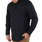 Camisa Negra Slim Fit Manga Larga Con Cintilla Para Caballero