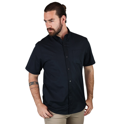 Camisa Manga Corta Corte Regular Con Textura Para Hombre