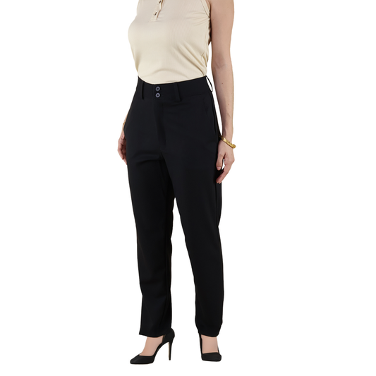 Pantalón Negro De Vestir Para Dama Elegante Oficina Moda Mujer