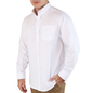 Camisa Blanca Slim Fit Manga Larga Con Cintilla Para Caballero
