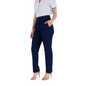 Pantalón De Vestir Color Azul Marino Con Bolsas Para Mujer