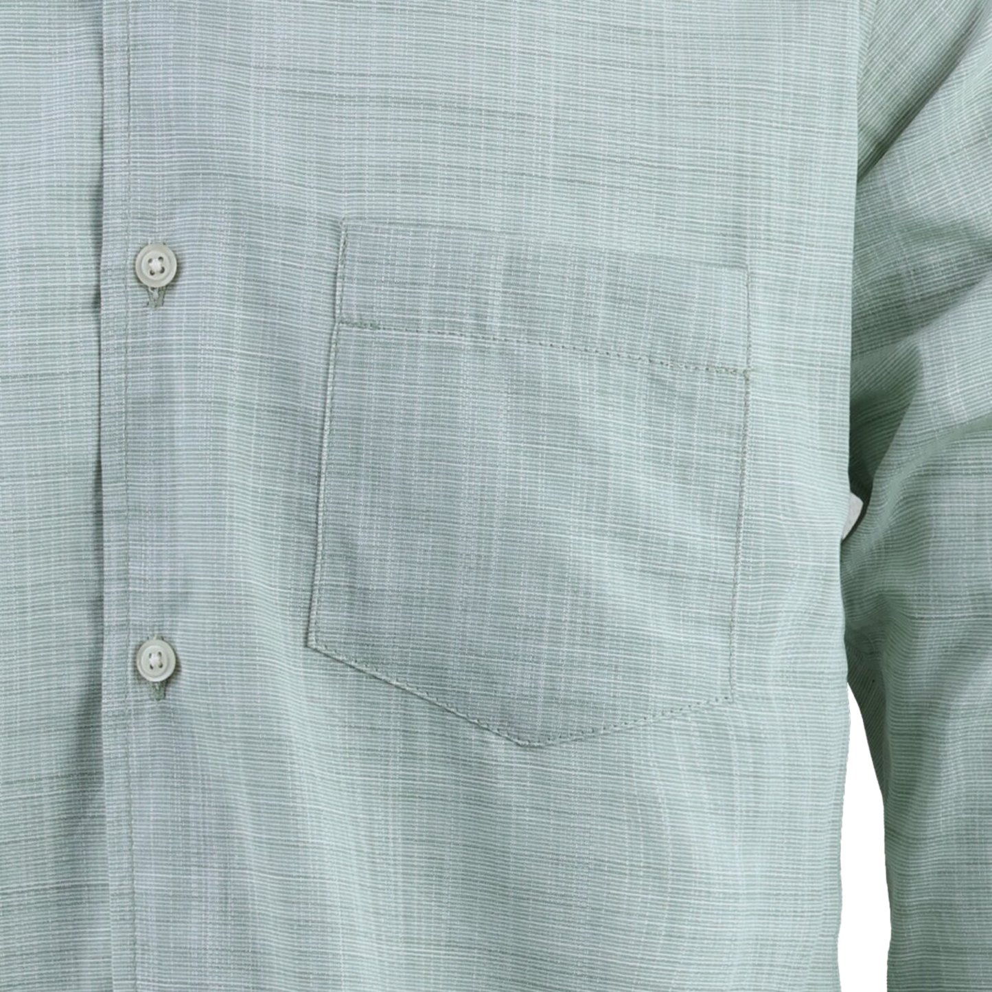 Camisa Elegante Manga Larga Verde Manzana Slim Fit Textura Lino Para Hombre