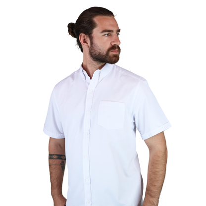 Camisa Manga Corta Corte Regular Con Textura Para Hombre