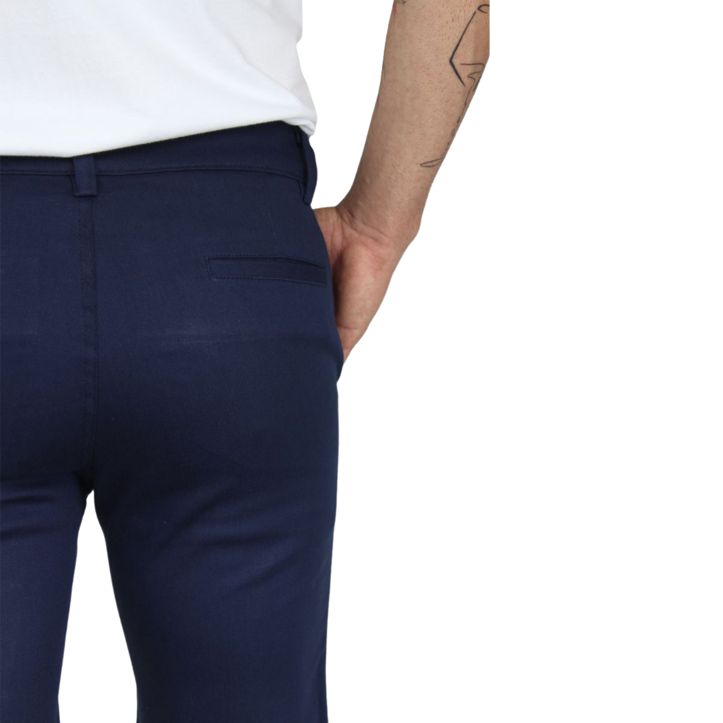 Bermuda Azul Marino De Vestir Slim Fit De Algodón Para Caballero