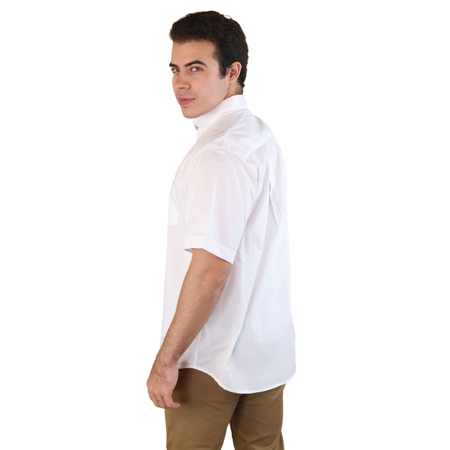 Camisa de Vestir Casual Uniforme Manga para Hombre