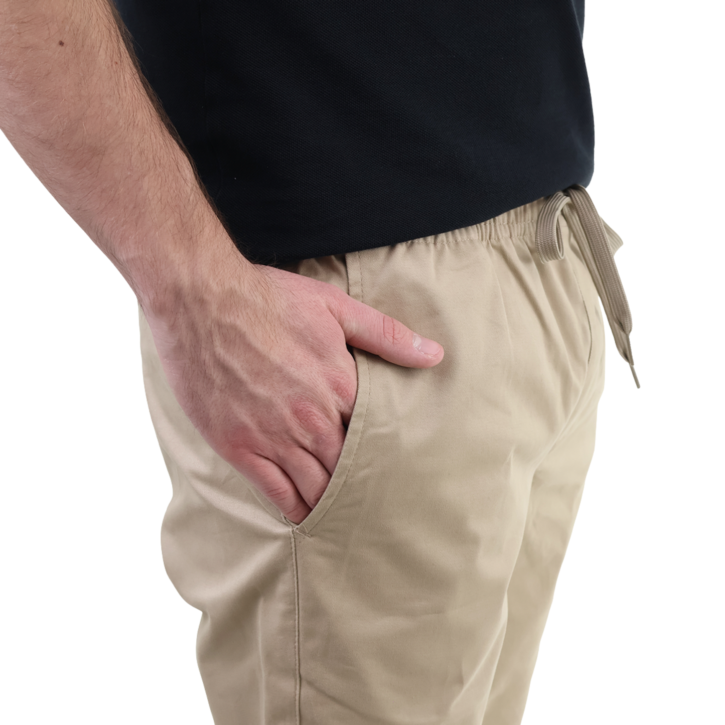 Pantalón Jogger Casual Para Caballero Con Bolsas Y Cordón Ajustable