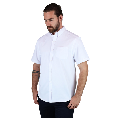 Camisa Manga Corta Corte Regular Con Textura Para Hombre