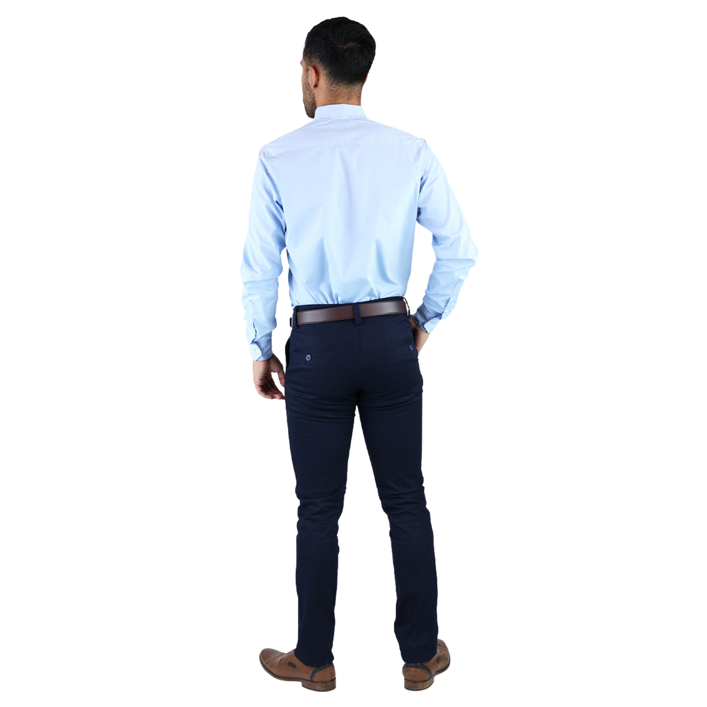 Camisa Manga Larga De Vestir Para Hombre Slim Fit Estilo Casual