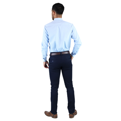 Camisa Manga Larga De Vestir Para Hombre Slim Fit Estilo Casual