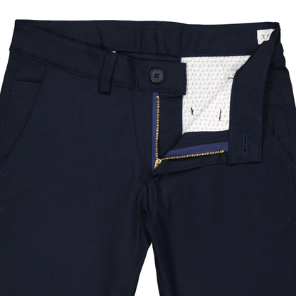 Men's Navy Blue Slim Fit Stretch Dress Pants