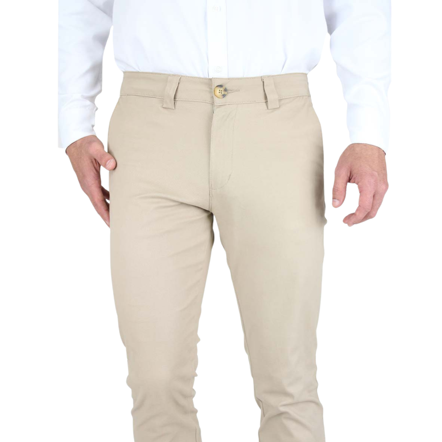 Men's Cotton Chino Pants in Khaki