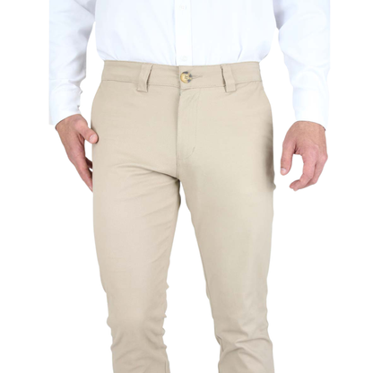 Men's Cotton Chino Pants in Khaki