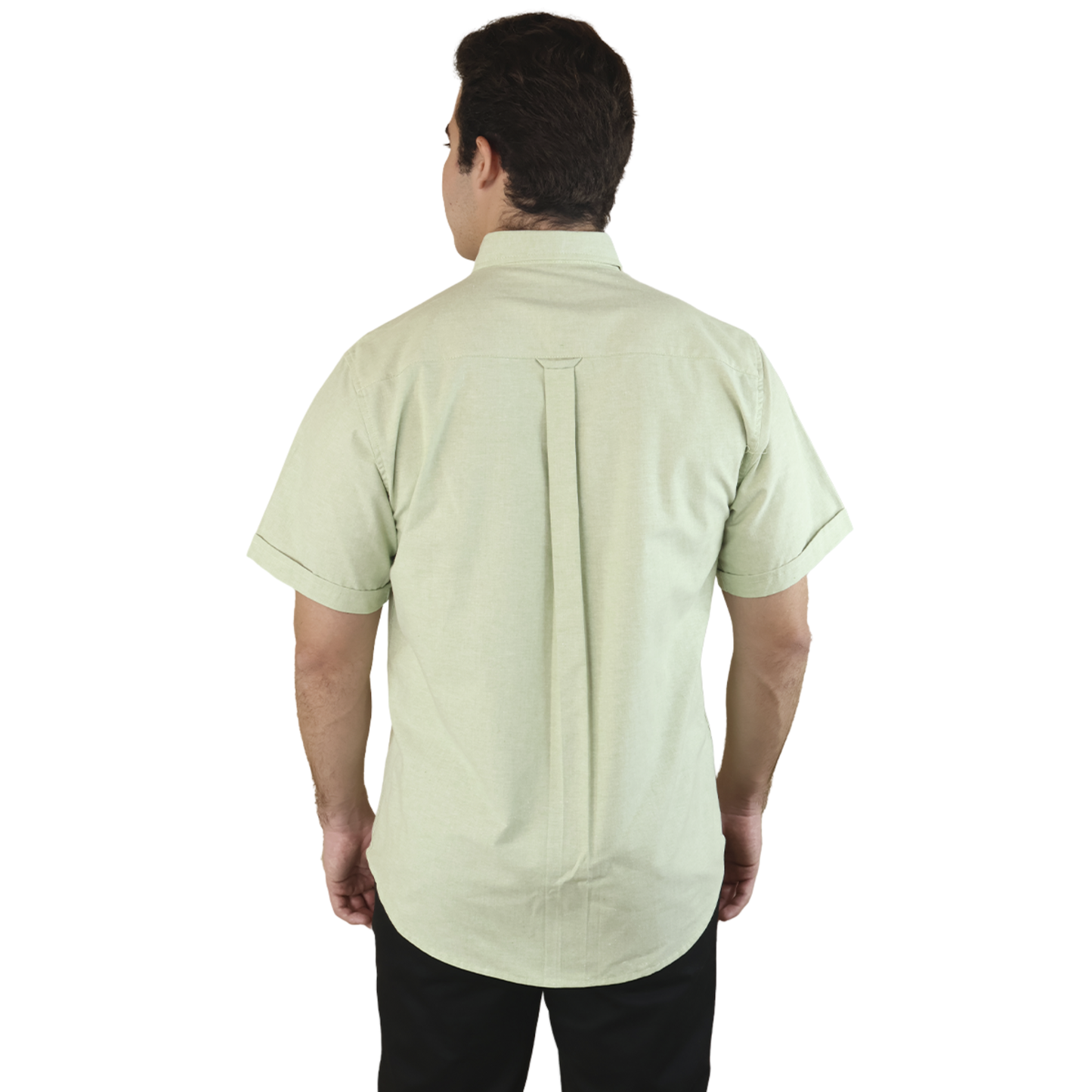 Camisa Manga Corta Corte Regular Con Bolsa Para Caballero