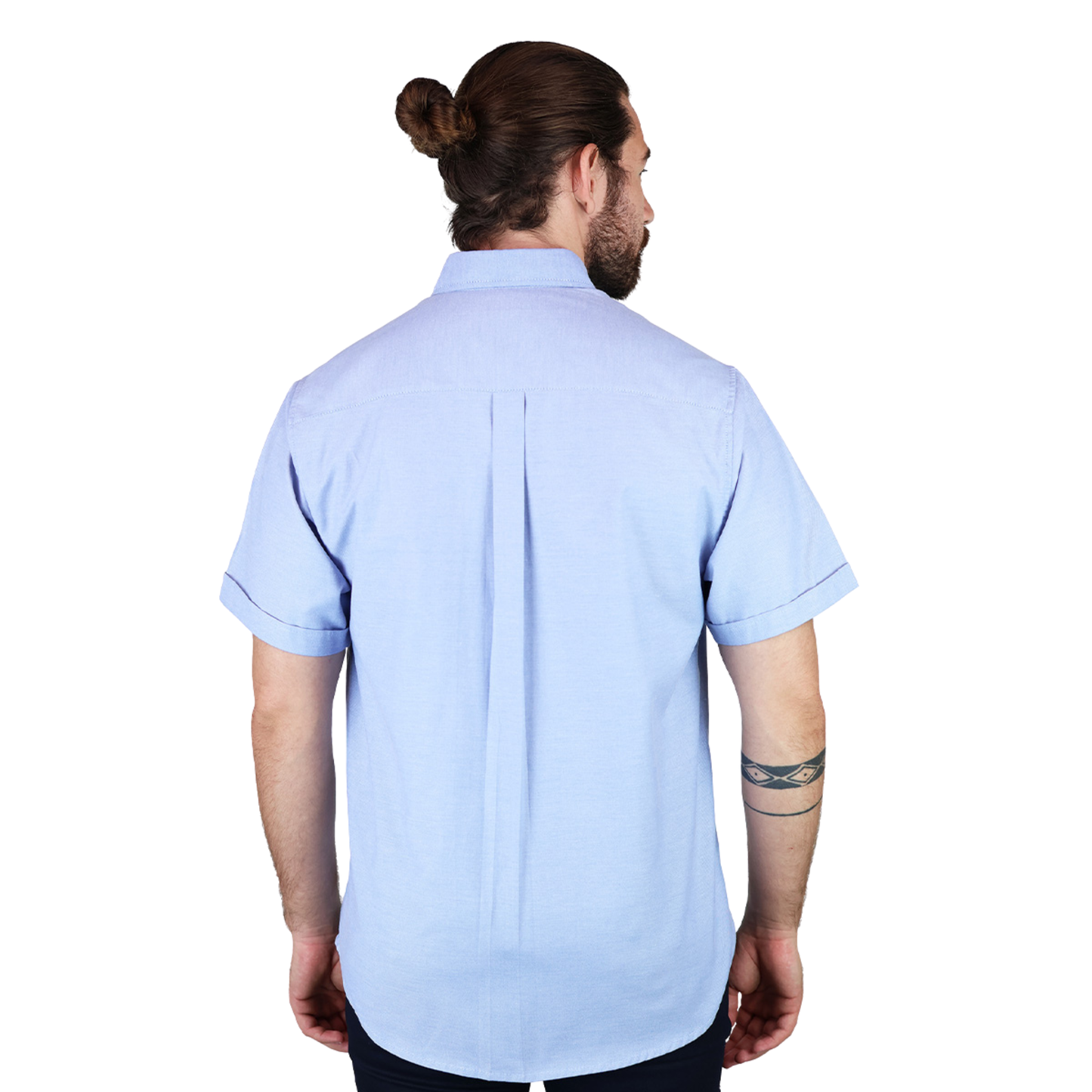 Camisa Manga Corta Corte Regular Con Bolsa Para Caballero
