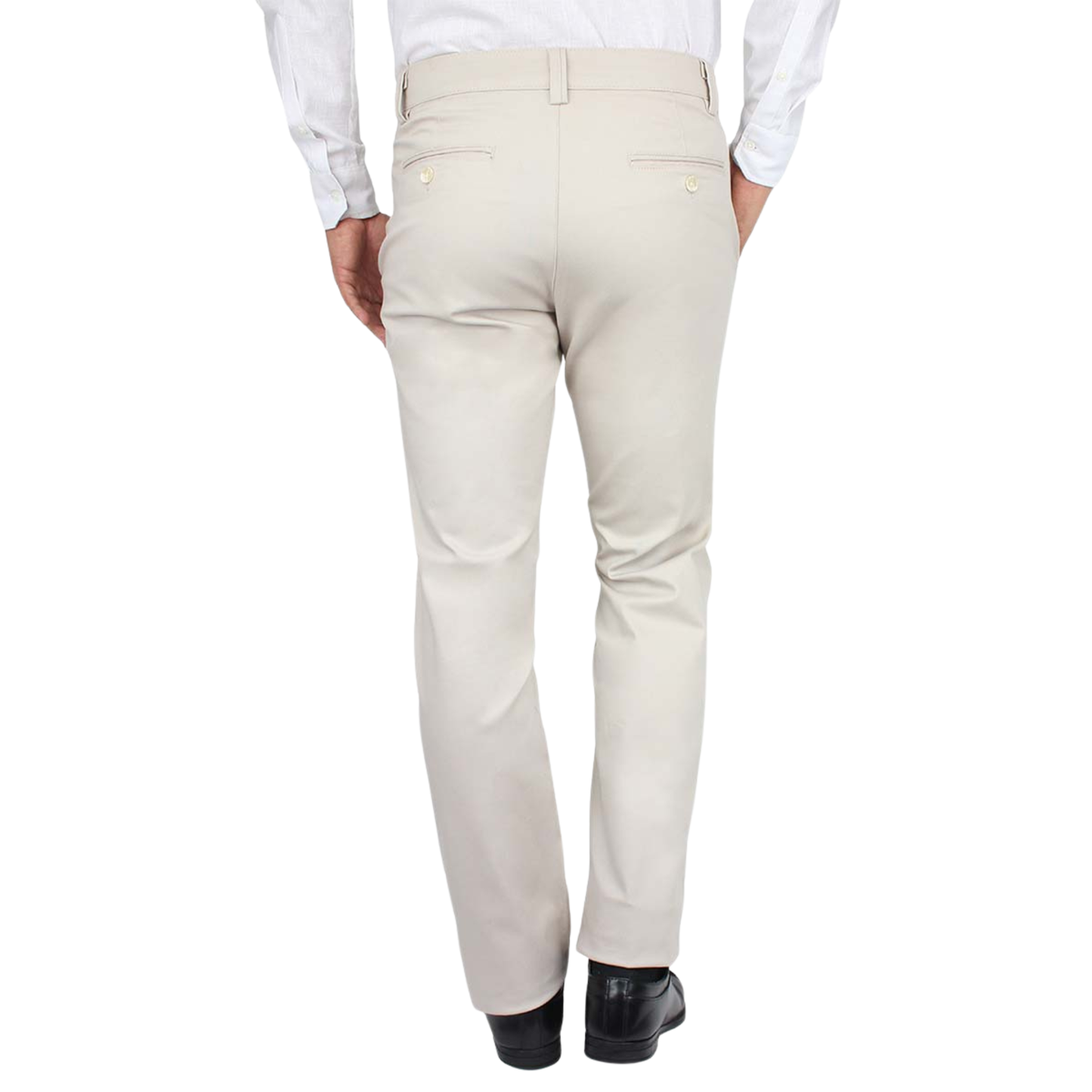 Men's Regular Stretch Sand Dress Pants With Pockets