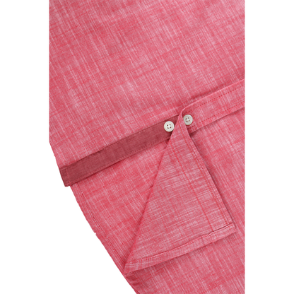 Camisa Manga Corta Look De Lino Cuello Mao Para Hombre