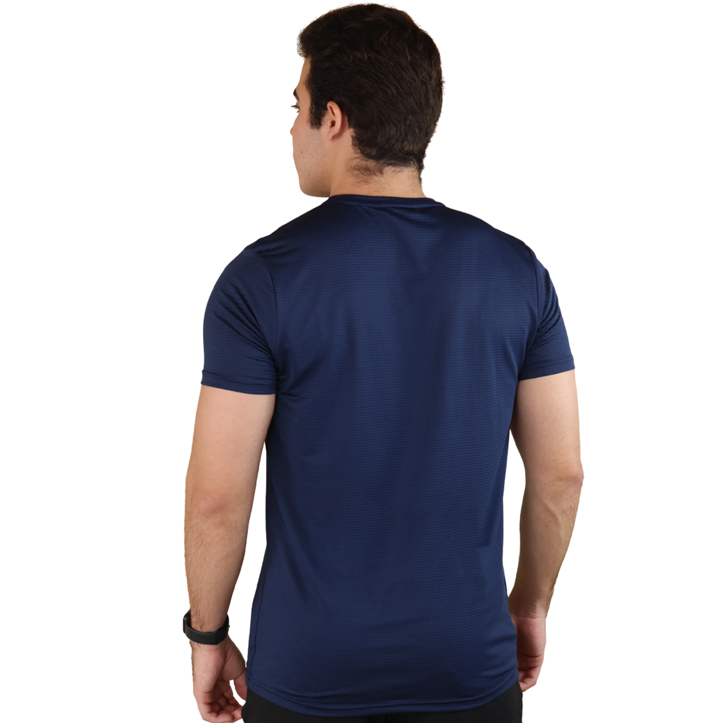 Men's Dry Fit Short-Sleeve Workout T-Shirt Navy Blue
