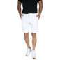 Bermuda De Vestir Color Blanco De Algodón Corte Slim Fit Para Hombre