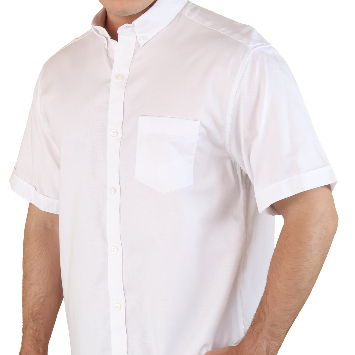 Camisa de Vestir Casual Uniforme Manga para Hombre