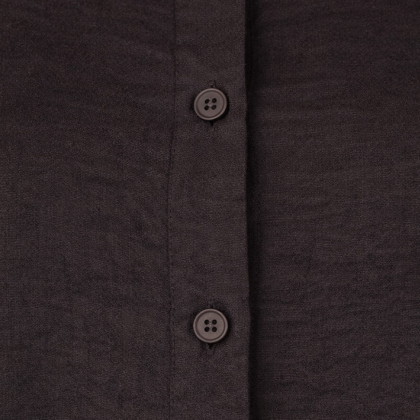 Women's Modern Black Long Sleeve Blouse with Ruffles and Buttons
