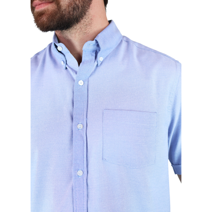 Camisa Manga Corta Corte Regular Con Bolsa Para Caballero