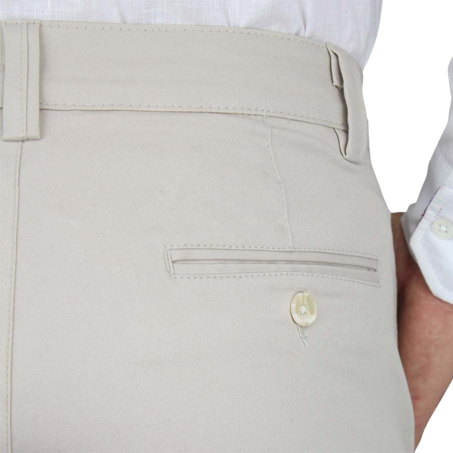 Men's Regular Stretch Sand Dress Pants With Pockets