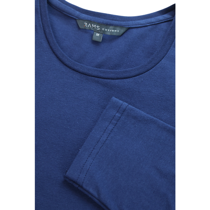 Playera Manga Corta Azul Marino Stretch Cuello Redondo Para Caballero
