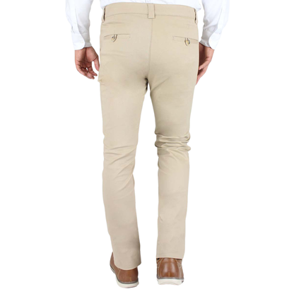 Men's Cotton Chino Pants in Khaki