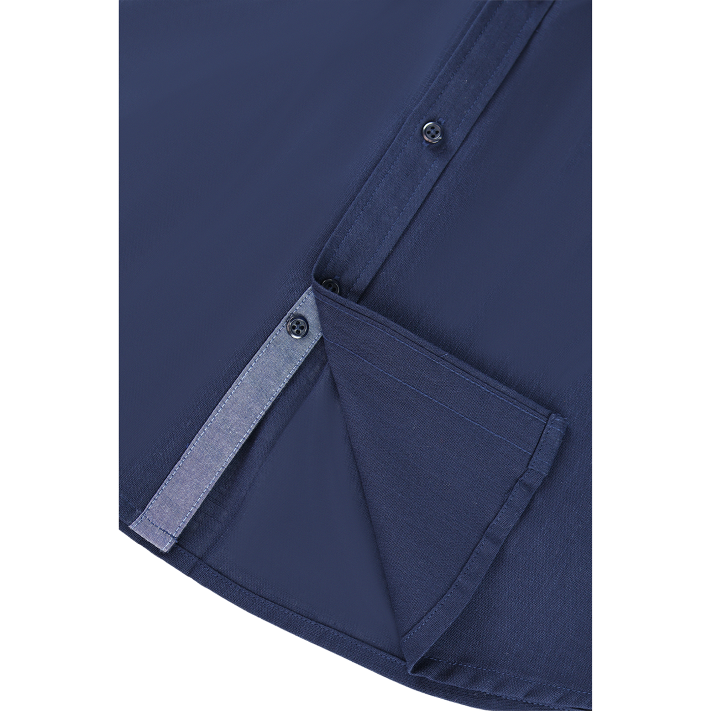 Camisa Manga Corta Look De Lino Cuello Mao Para Hombre