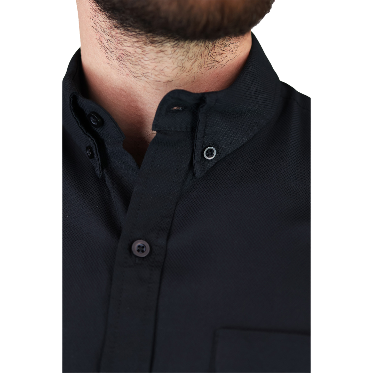 Camisa Manga Corta Corte Regular Con Textura Para Hombre