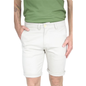 Bermuda Color Arena Gabardina De Algodón Slim Fit Para Hombre