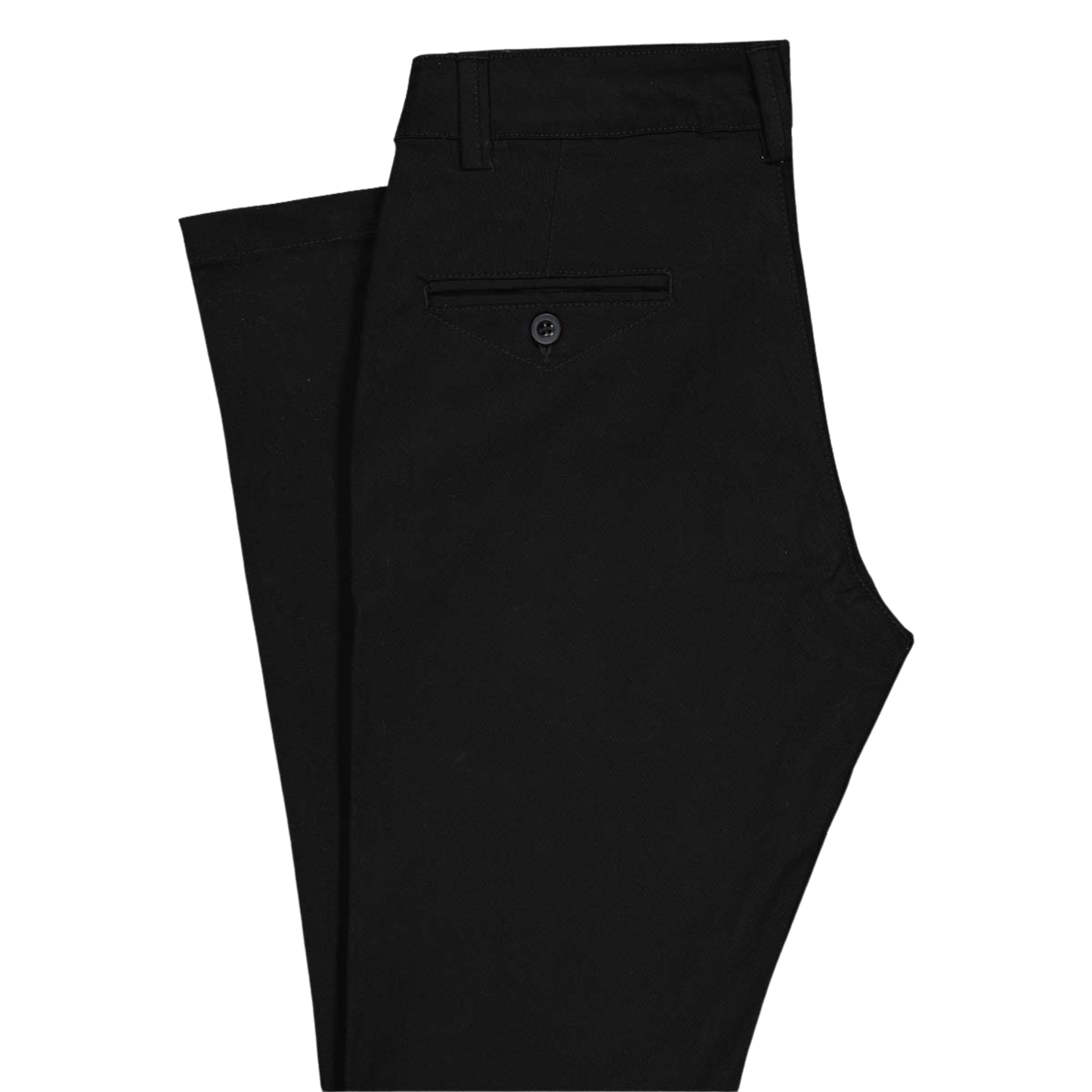 Pantalón Slim Fit Negro De Vestir Algodón Stretch Para Caballero