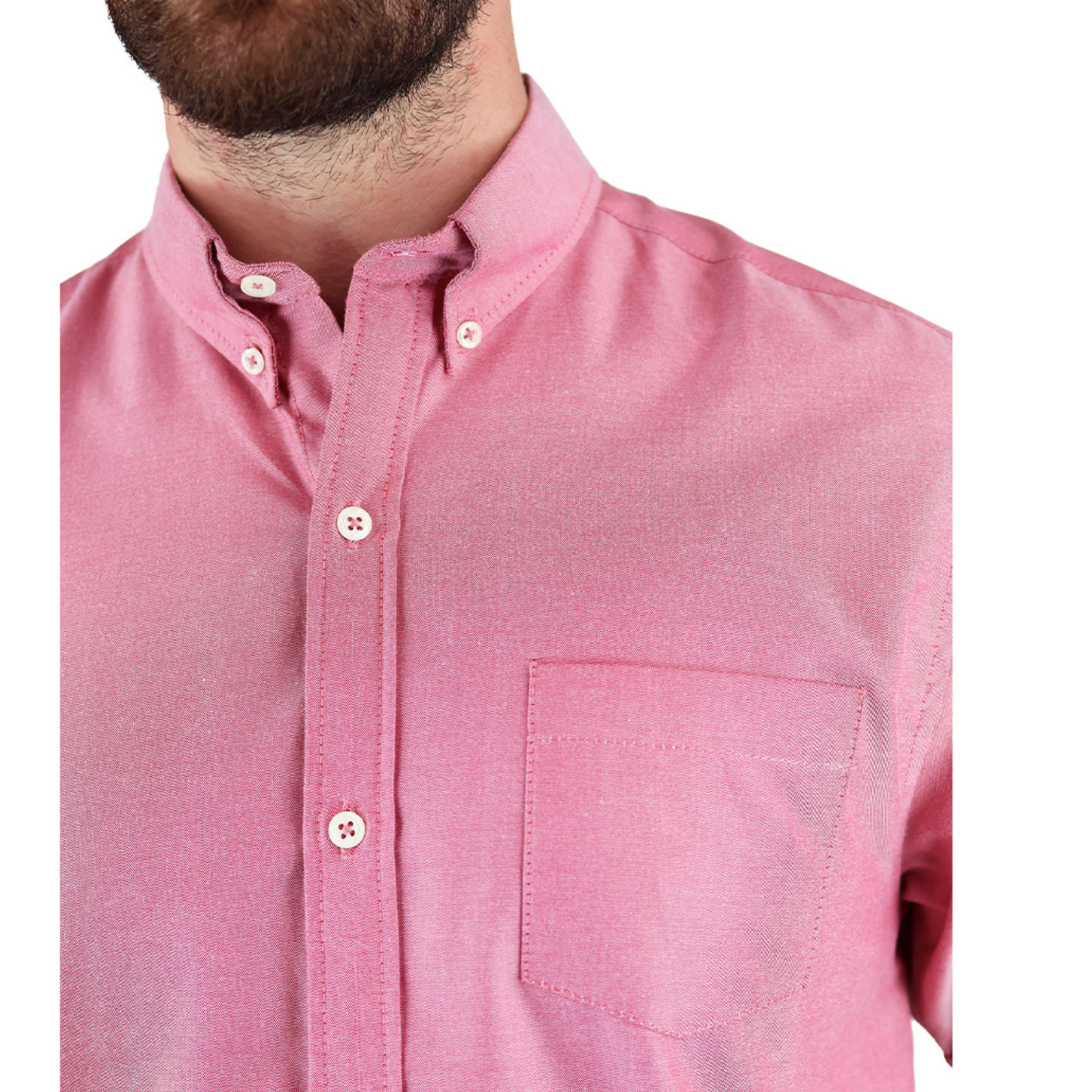 Camisa Manga Corta Corte Regular Con Bolsa Para Caballero
